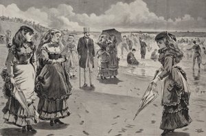 The Beach at Long Branch, published as an Art Supplement to Appletons Journal, August 21, 1869